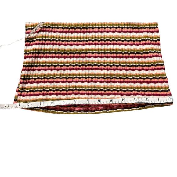 AE American Eagle Women's Striped Ribbed Halter Crop Top Multi Color Size Medium - Picture 13 of 15